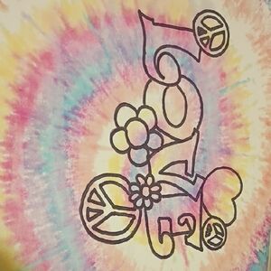 Colorful Tie-Dye Graphic Tee